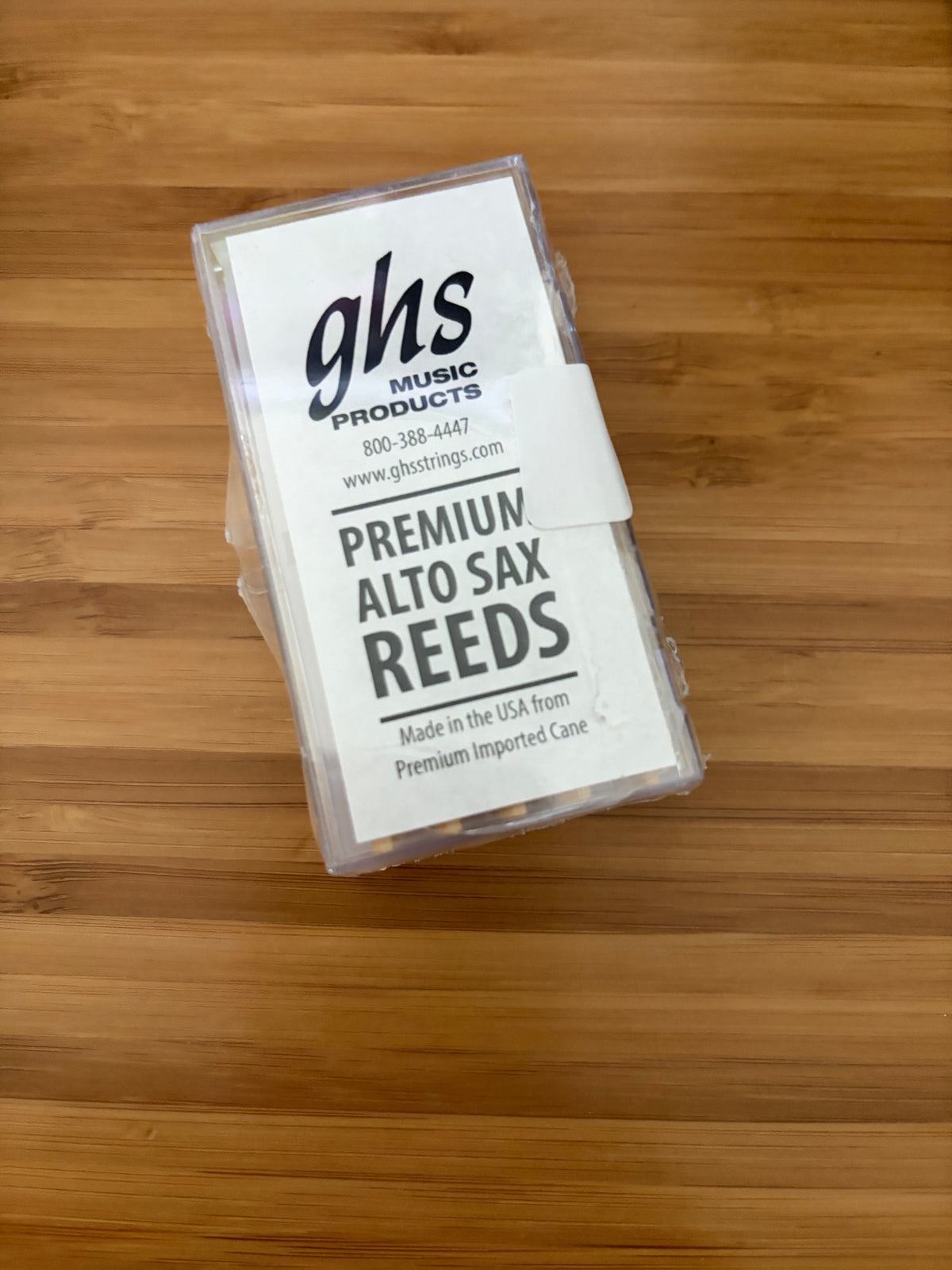 GHS Alto Saxophone Reeds 2.5 Strenght