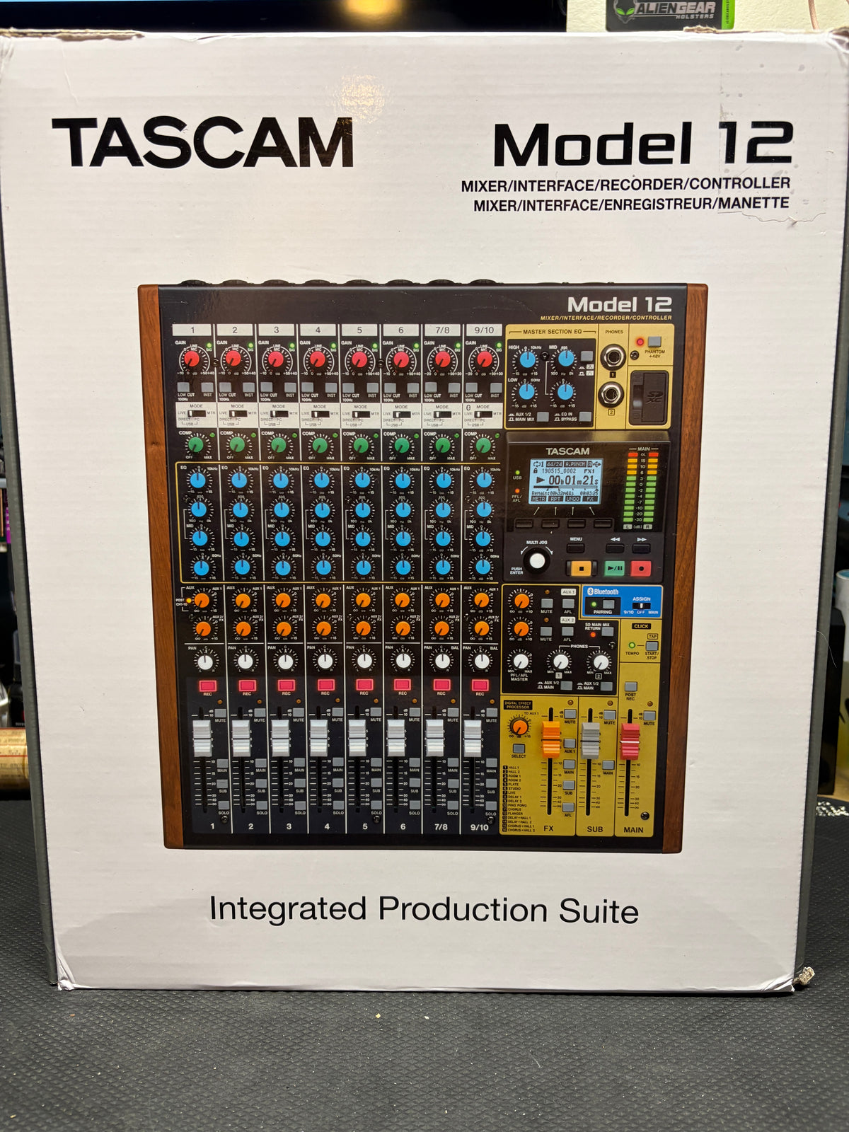 Tascam Model 12 All-In-One Production Mixer USB Audio Interface Multitrack Recorder - pre-owned.