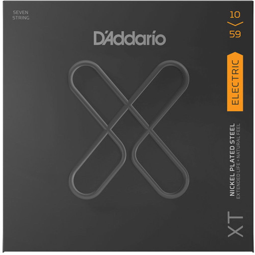 D'Addario XT 10/59 Regular Light Nickel Electric Guitar Strings - 7 String Set