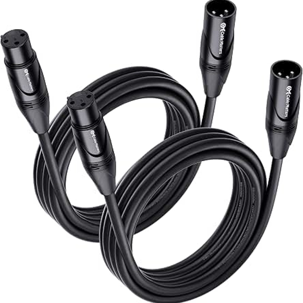 Cable Matters 2-Pack XLR Microphone Cable 15 Feet