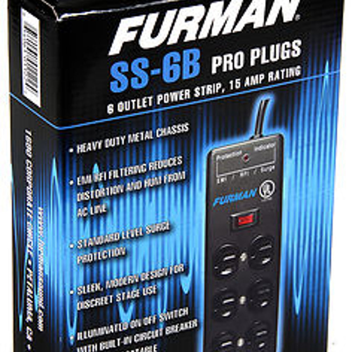 Furman SS-6B 6 Plug Power Surge AC Outlet Conditioner