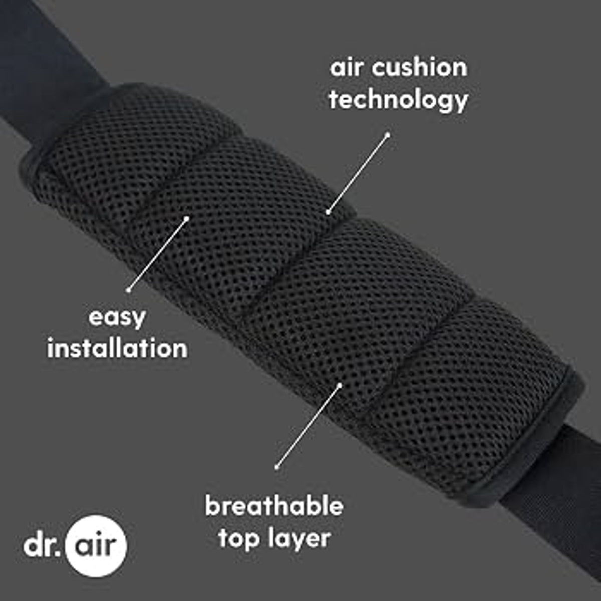 Dr. Air Air Cushion Shoulder Strap Pad for Backpack, Laptop
