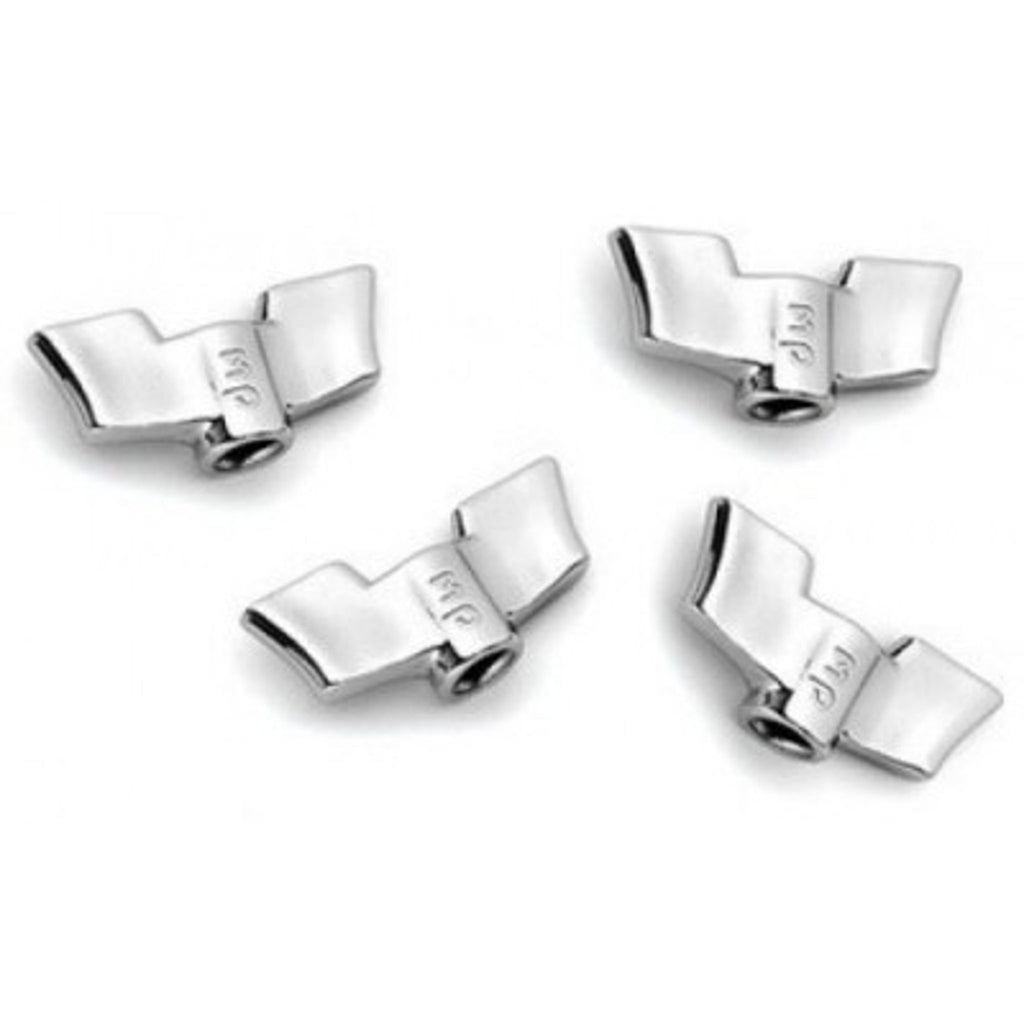 DW 8mm Wing Nut Cymbal Tilter Chrome, Pack of 4 DWSM2007