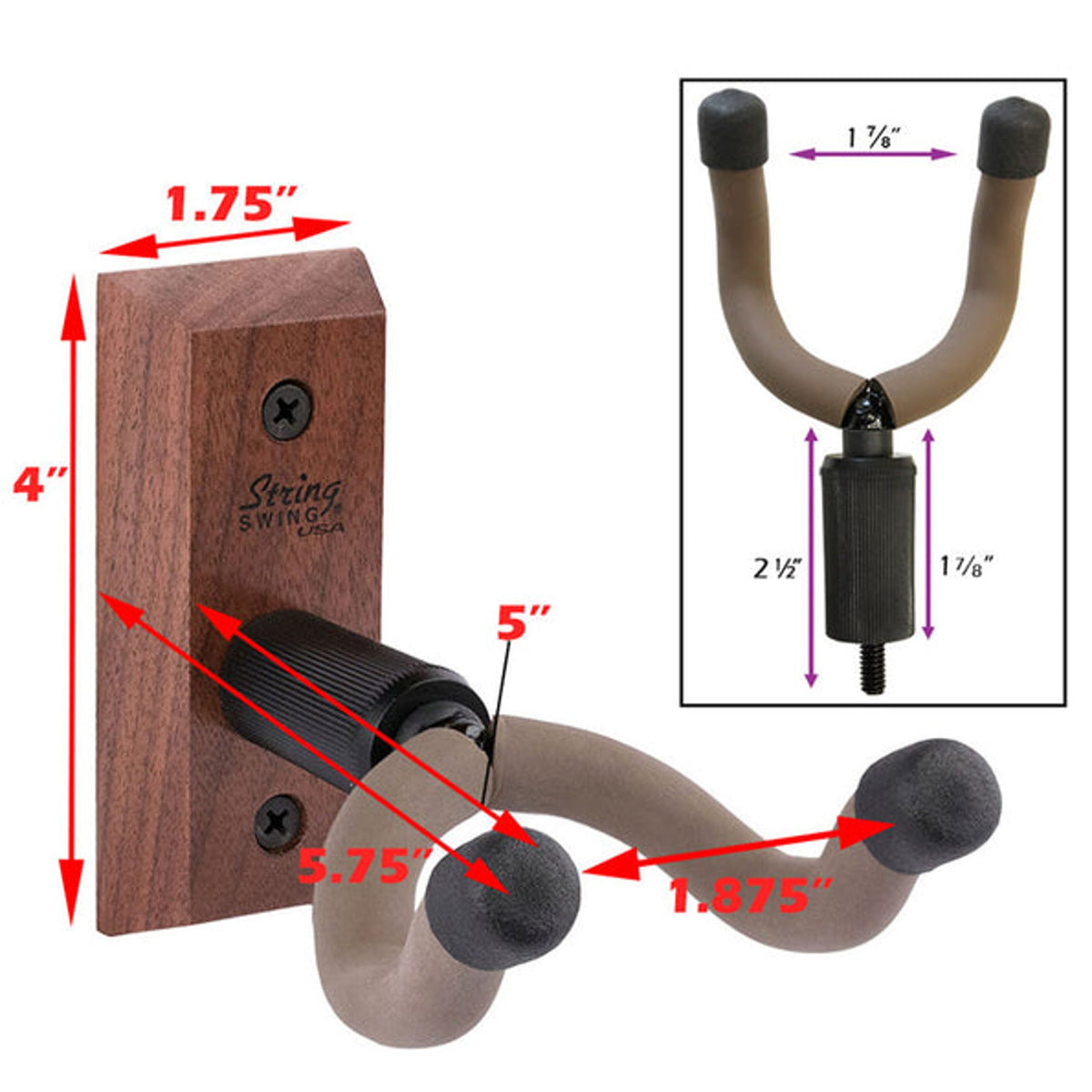String Swing CC01 Classic Guitar Wall Mount Hanger