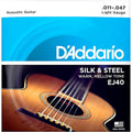 D'Addario Silk & Steel Acoustic Guitar Strings 11-47 Light 6-String