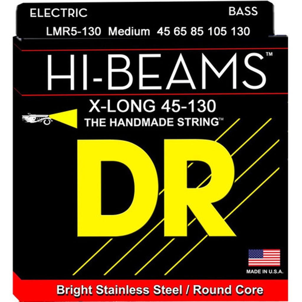 DR HI-BEAM Stainless Steel Bass Strings 45-105 Medium