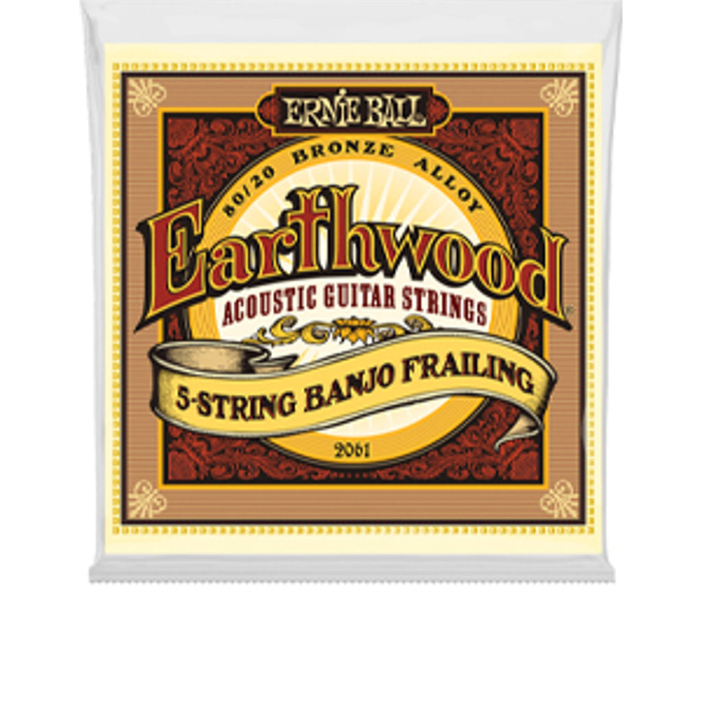 Ernie Ball Earthwood 5-String Banjo Strings 80/20 Bronze Alloy [10-13-15-24-10]