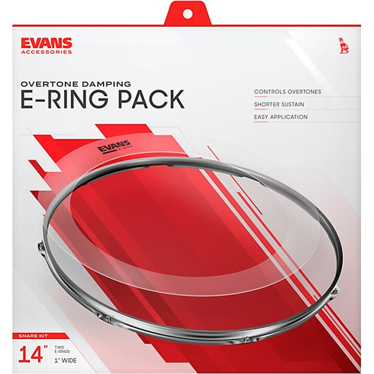 Evans E-Rings Snare Drum Duo Pack, 14 in